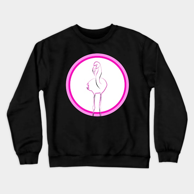 Flamingos flamingo Crewneck Sweatshirt by Johnny_Sk3tch